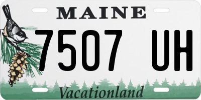 ME license plate 7507UH