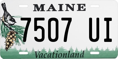 ME license plate 7507UI