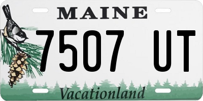 ME license plate 7507UT