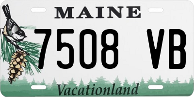 ME license plate 7508VB