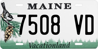 ME license plate 7508VD