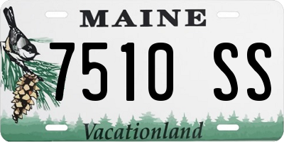 ME license plate 7510SS