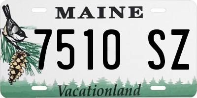 ME license plate 7510SZ
