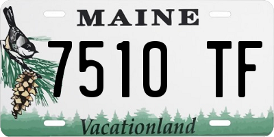 ME license plate 7510TF