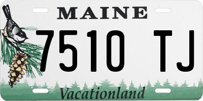 ME license plate 7510TJ