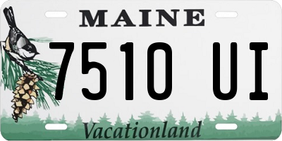 ME license plate 7510UI