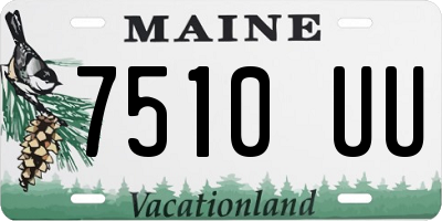 ME license plate 7510UU