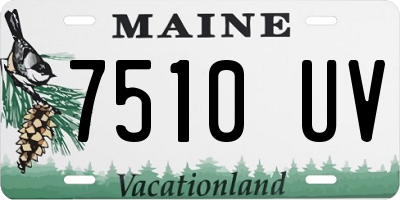 ME license plate 7510UV