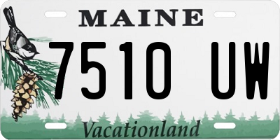 ME license plate 7510UW