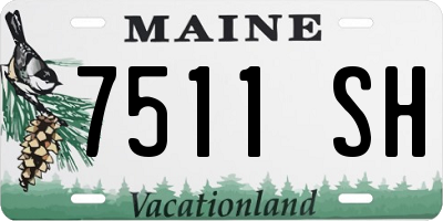 ME license plate 7511SH