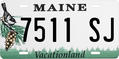 ME license plate 7511SJ