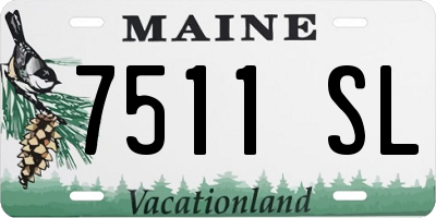 ME license plate 7511SL