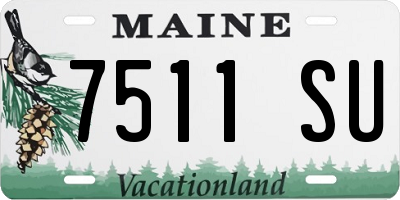 ME license plate 7511SU