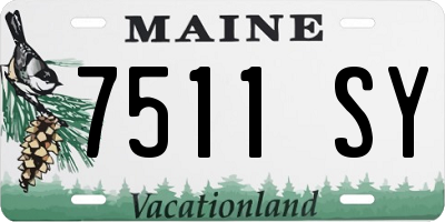ME license plate 7511SY