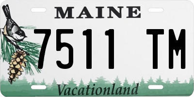 ME license plate 7511TM