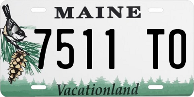 ME license plate 7511TO