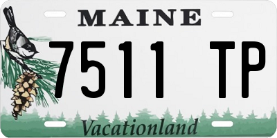 ME license plate 7511TP
