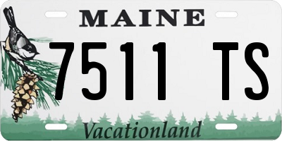 ME license plate 7511TS