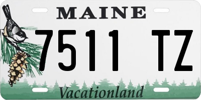 ME license plate 7511TZ