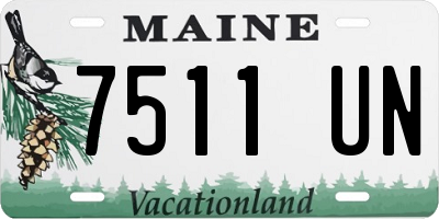 ME license plate 7511UN