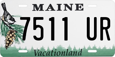 ME license plate 7511UR