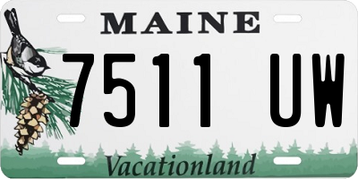 ME license plate 7511UW