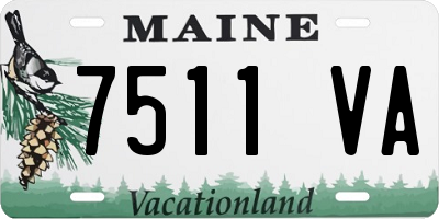 ME license plate 7511VA