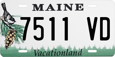 ME license plate 7511VD