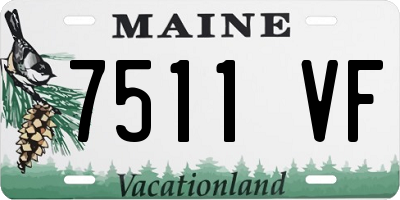 ME license plate 7511VF