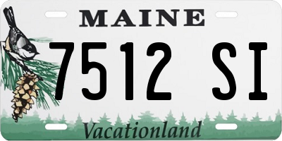 ME license plate 7512SI