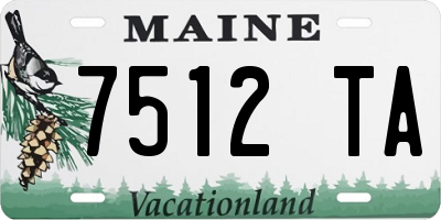 ME license plate 7512TA