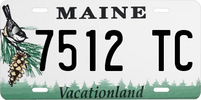 ME license plate 7512TC