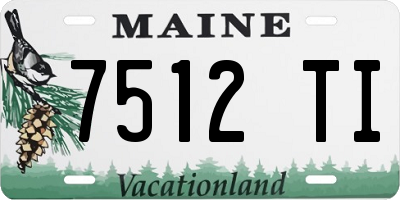 ME license plate 7512TI