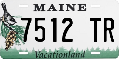 ME license plate 7512TR