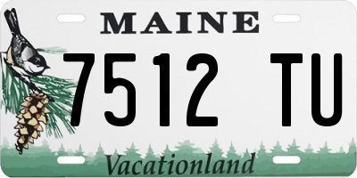 ME license plate 7512TU