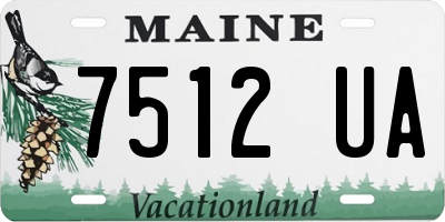 ME license plate 7512UA