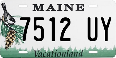 ME license plate 7512UY