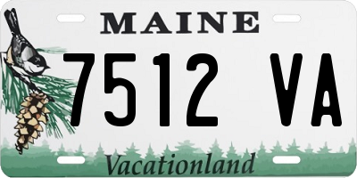 ME license plate 7512VA