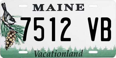 ME license plate 7512VB