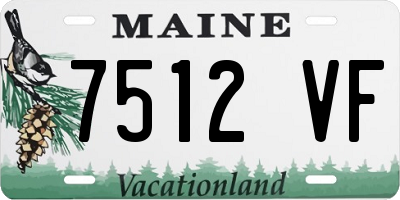 ME license plate 7512VF