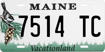 ME license plate 7514TC