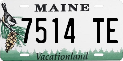 ME license plate 7514TE