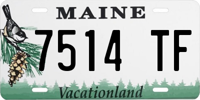 ME license plate 7514TF