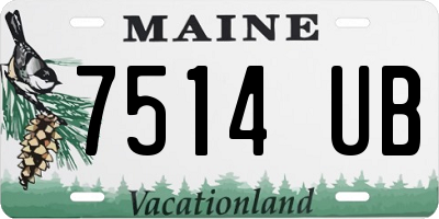 ME license plate 7514UB