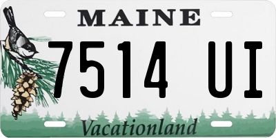 ME license plate 7514UI