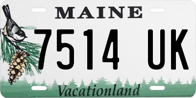 ME license plate 7514UK