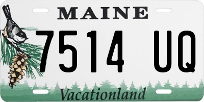 ME license plate 7514UQ