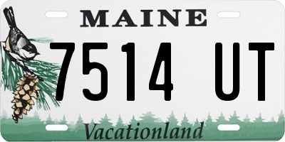 ME license plate 7514UT