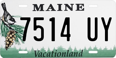 ME license plate 7514UY