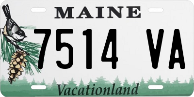ME license plate 7514VA